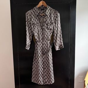 Tommy Hilfiger Silk Dress with Chaine d'Ancre motifs